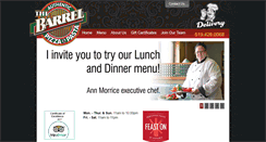 Desktop Screenshot of barrelrestaurant.ca